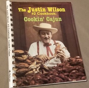Vintage Justin Wilson #2 Cookbook Cookin' Cajun 1980s